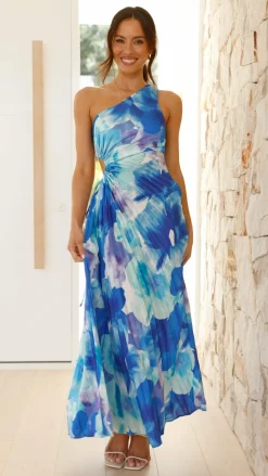 Laken Maxi Dress - Blue Floral