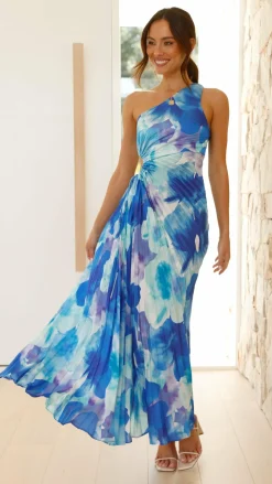 Laken Maxi Dress - Blue Floral
