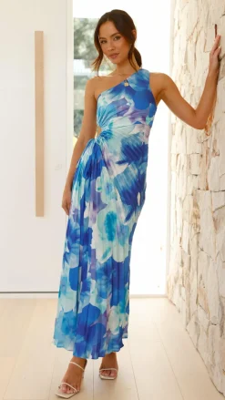 Laken Maxi Dress - Blue Floral