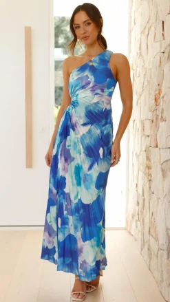 Laken Maxi Dress - Blue Floral