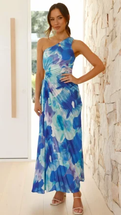 Laken Maxi Dress - Blue Floral
