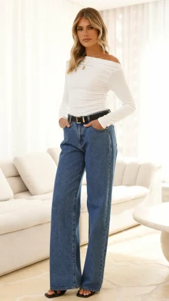 Lakin Long Sleeve Top - White