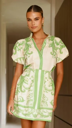 Lanie Shirt - Sage / Cream