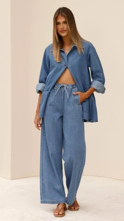 Laura Denim Jacket - Mid Wash