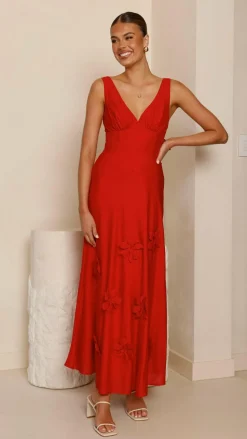 Lavara Maxi Dress - Red