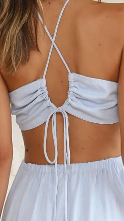 Layla Midi Dress - Blue