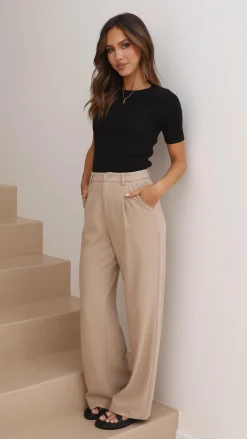 Laylin Ribbed Top - Black