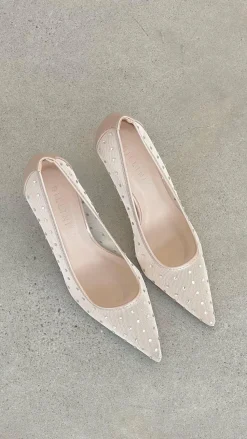 Lee Heels - Petal Mesh Diamante