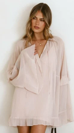 Leera Mini Dress - Nude