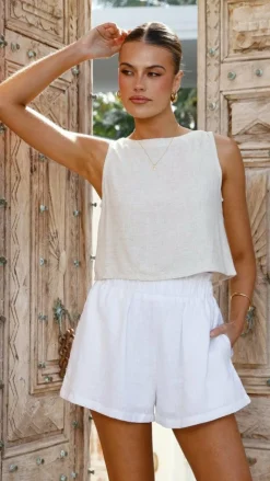 Leila Shorts - White