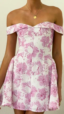 Lena Mini Dress - Pink Floral