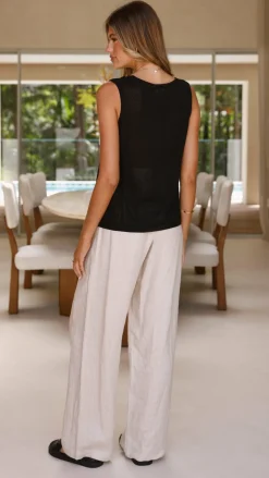 Lenny Knit Top - Black