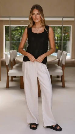 Lenny Knit Top - Black