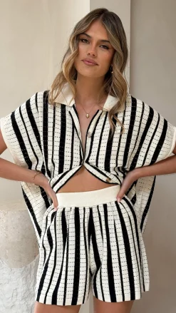 Leonie Knit Shorts - Black