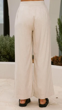 Lexi Linen Pants - Natural