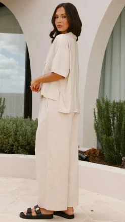 Lexi Linen Pants - Natural