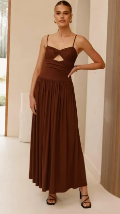 Libertine Maxi Dress - Chocolate