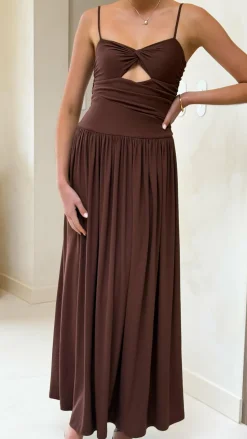 Libertine Maxi Dress - Chocolate