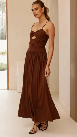 Libertine Maxi Dress - Chocolate