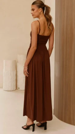 Libertine Maxi Dress - Chocolate