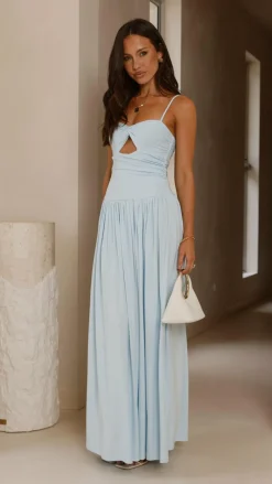 Libertine Maxi Dress - Sky Blue