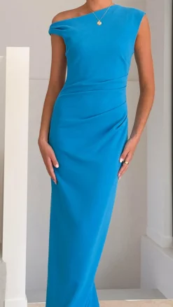 Lilah Maxi Dress - Azure Blue