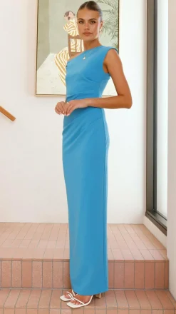 Lilah Maxi Dress - Azure Blue