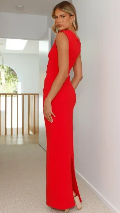 Lilah Maxi Dress - Red