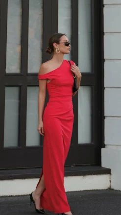 Lilah Maxi Dress - Red