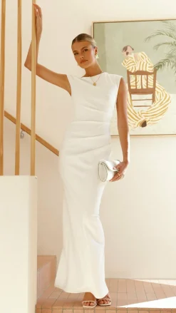 Lilah Maxi Dress - White