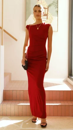 Lilah Maxi Dress - Wine