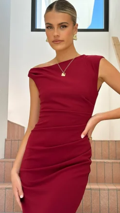 Lilah Maxi Dress - Wine