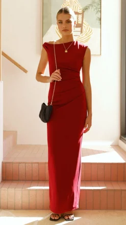 Lilah Maxi Dress - Wine