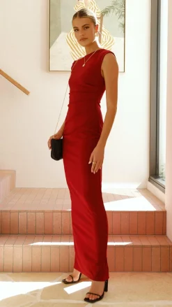 Lilah Maxi Dress - Wine