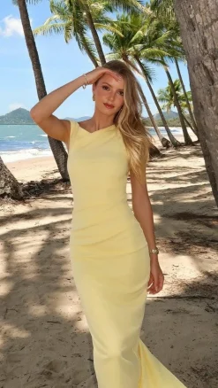 Lilah Maxi Dress - Yellow