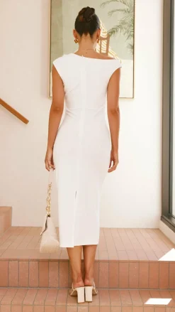 Lilah Midi Dress - White