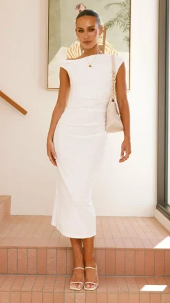 Lilah Midi Dress - White