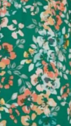 Lille Mini Dress - Green Floral