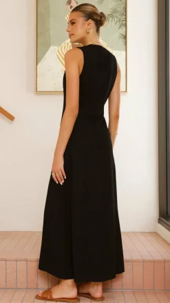Lina Maxi Dress - Black