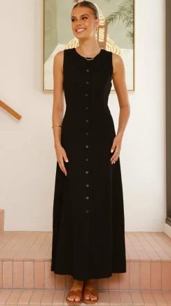 Lina Maxi Dress - Black