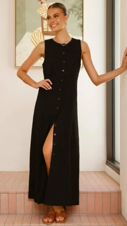 Lina Maxi Dress - Black
