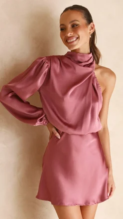 Lissy Mini Dress - Plum