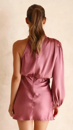 Lissy Mini Dress - Plum