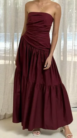 Lola Maxi Dress - Burgundy