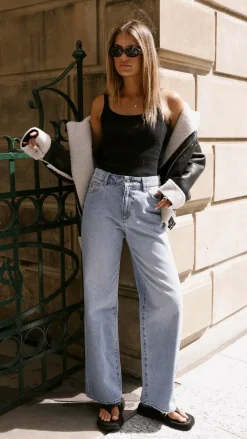 London Oversized Biker - Black