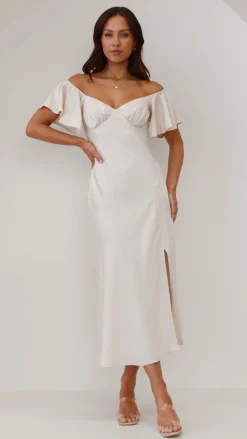 Louisa Midi Dress - Ivory