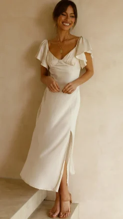 Louisa Midi Dress - Ivory