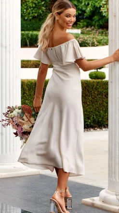 Louisa Midi Dress - Ivory