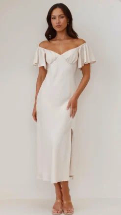 Louisa Midi Dress - Ivory