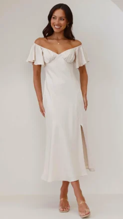 Louisa Midi Dress - Ivory